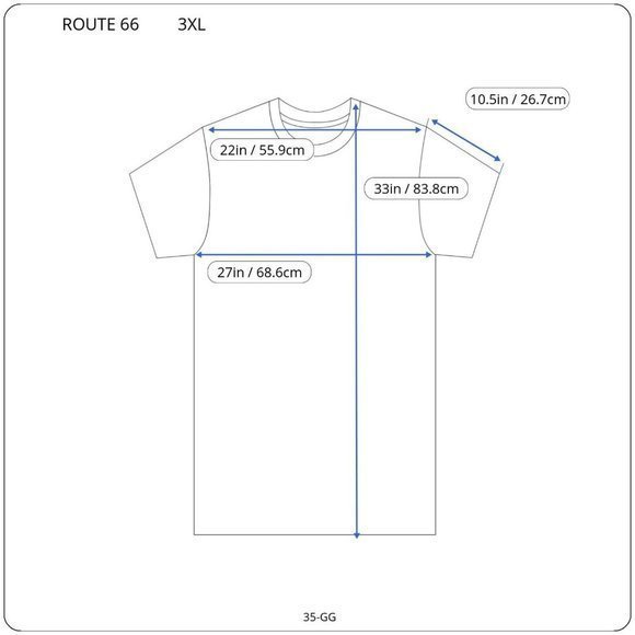 Main Street Of America Kicks‎ On Route 66 Car Garage T-Shirt Black 3XL - Picture 3 of 9